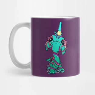 Teal Toothy Baby Sea Monster Mug